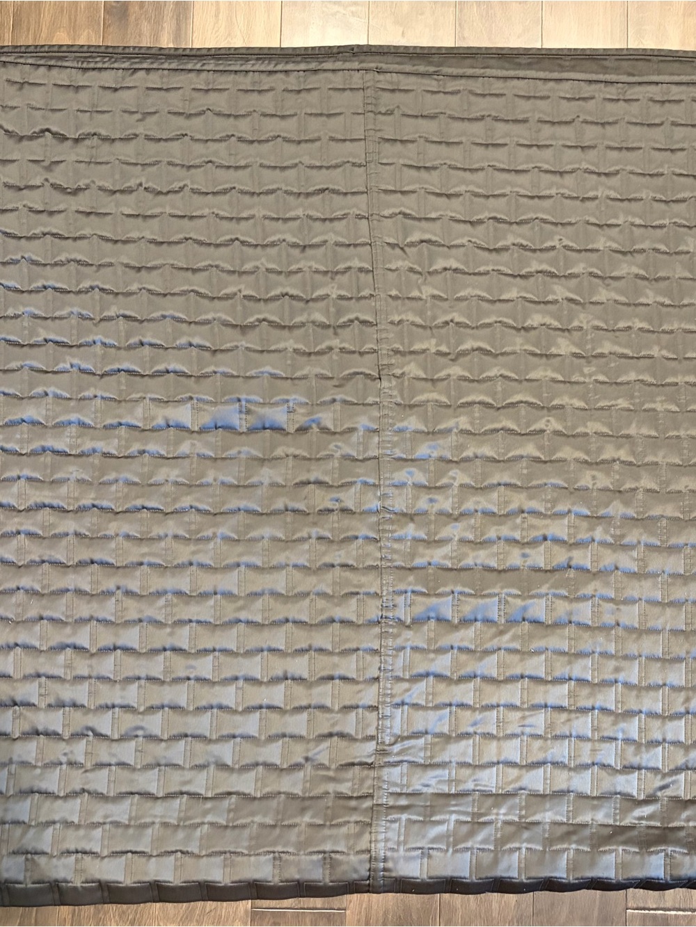 Hotel Collection Silver-Gray Quilted Coverlet